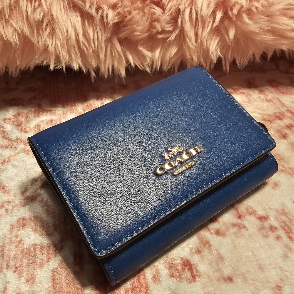 Coach Royal Blue Leather Wallet NWT